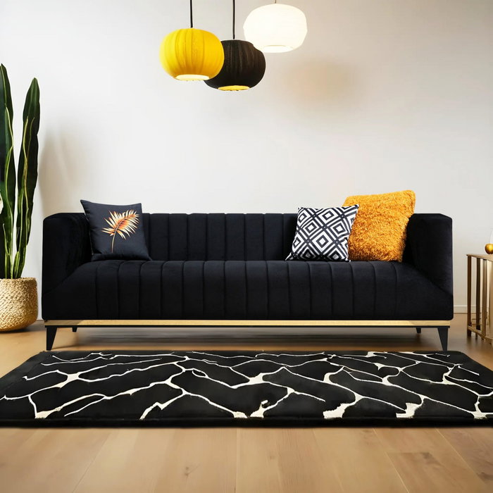 Atelier Del Sofa Bellino Negro y Dorado